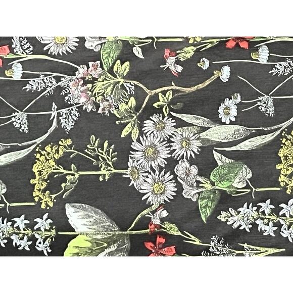 PILCRO Anthropologie Water Lily Jeans Pant •27• Botanical Floral High Wide Leg - Picture 6 of 13